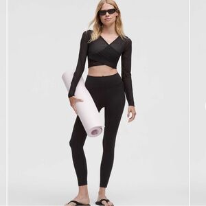 Lululemon Nulu High Rise Mesh Panel Tight 25”